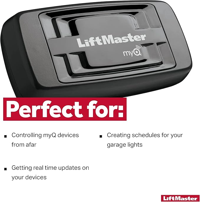 LiftMaster 828LM - Internet Gateway - Only Works with LiftMaster Security+ 2.0 Garage Door Openers - Smart Control for MyQ-Enabled Devices Including Garage Door Openers & Gate Operators