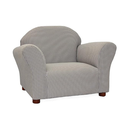 KEET Roundy Kid's Chair, Gingham Chair Only, Brown