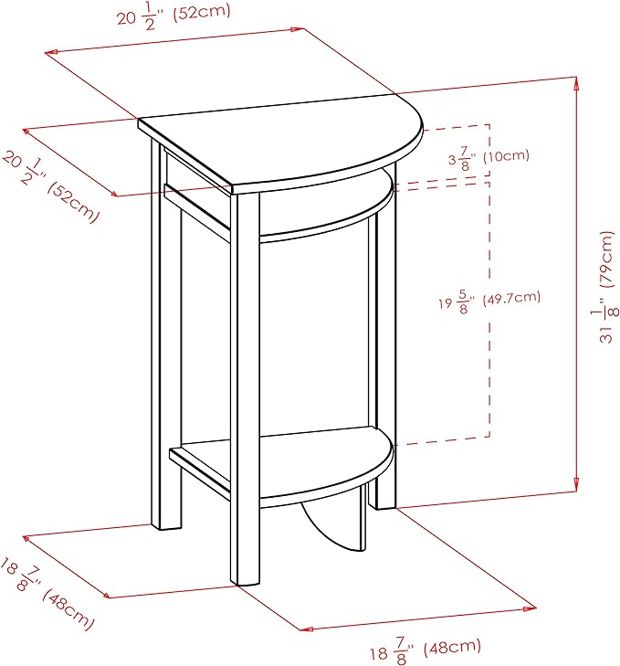 Winsome Liso Corner Desk, Espresso