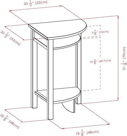 Winsome Liso Corner Desk, Espresso
