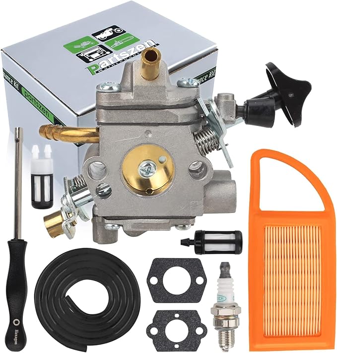 BR500 Carburetor for Sthil BR550 BR600 BR700 Backpack Leaf Blower Parts for Zama C1Q-S183 4282-120-0606 4282-120-0608 4282-120-0607 with Air Filter Fuel Line Carb Tune Up Kit