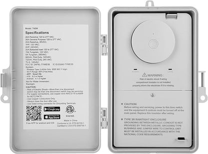 SURAIELEC WiFi Pool Timer, 40 AMP, 1HP 120V, 2HP 240V, Outdoor Indoor Smart Switch, Heavy Duty Pool Controller Light Timer Box for Pump, Water Heater, Spa, Powerful Electrical Appliances