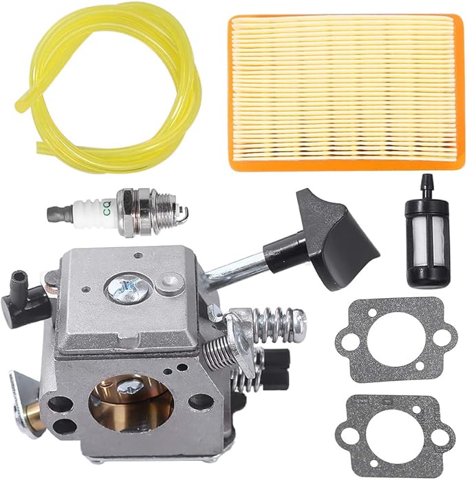 Carburetor for Stihl SR320 SR340 SR380 SR400 SR420 BR320 BR340 BR380 BR400 BR420 Replaces# Walbro HD-4A HD-4B HD-13B 4203-120-0603 4203-120-0605 Backpack Blower Carb Kit with Air Filter Fuel Line