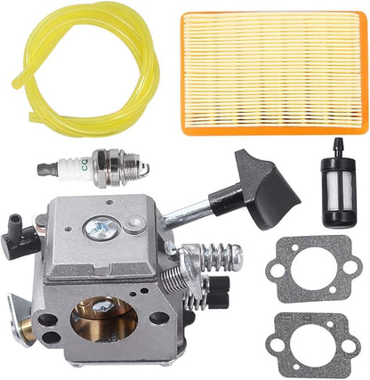 Carburetor for Stihl SR320 SR340 SR380 SR400 SR420 BR320 BR340 BR380 BR400 BR420 Replaces# Walbro HD-4A HD-4B HD-13B 4203-120-0603 4203-120-0605 Backpack Blower Carb Kit with Air Filter Fuel Line