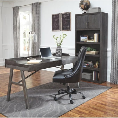 Signature Design by Ashley Raventown Urban 60" Home Office Desk, Weathered Brown