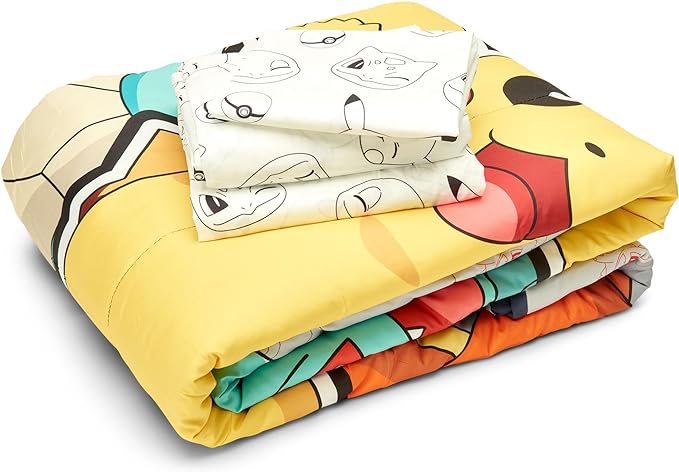 Northwest Pokemon Bed in a Bag Set, Twin, Battle Squad