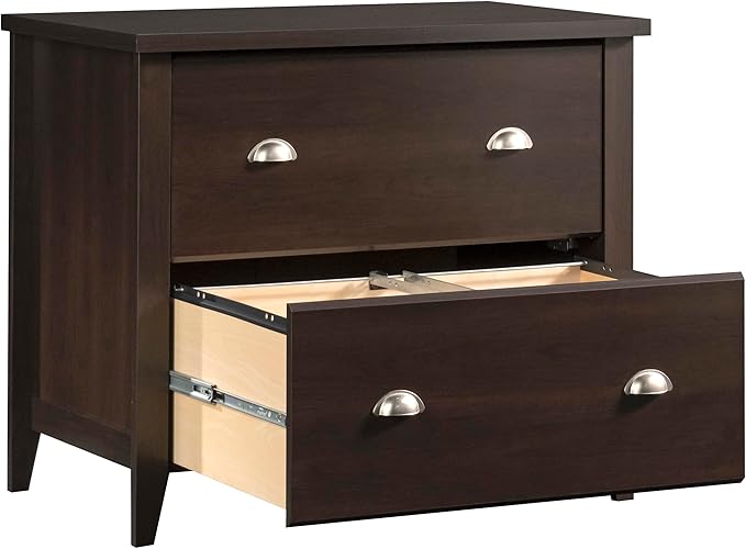Sauder Summit Station 2-Drawer Lateral File Cabinet, L: 33.86" x W: 20.87" x H: 29.02", Cinnamon Cherry finish