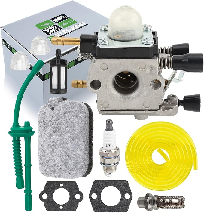 BG55 Carburetor for BG45 BG65 BG85 BG55 Blower for C1Q-S68,C1Q-S68G,C1Q-S68D, C1Q-S68E, C1Q-S64 Carburetor Carb with Air Filter Fuel Filter Spark Plug Muffler Stub Spark Arrestor
