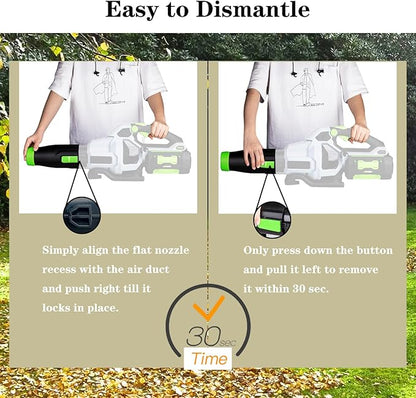 Stocky Car Drying Nozzle for EGO Blower, Work for EGO Power+ 530, 575, 580, 615, 650, 765 CFM Blower(1 Pack, no Tool)