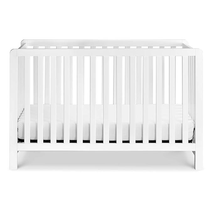 Carter's by DaVinci Colby 4-in-1 Low-Profile Convertible Crib in White, Greenguard Gold Certified
