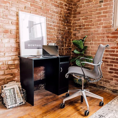 OneSpace Madison Cabinet Computer Desk, No Size, Black
