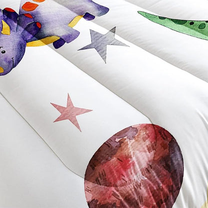 CVHOUSE Dinosaur Bedding Set,Dinosaur Comforter,Dinosaur Comforter Set Twin,Microfiber Quilt Set with 1 Comforter and 2 Pillow Cases- 3 Piece