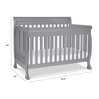 DaVinci Kalani 4-in-1 Convertible Crib in Grey, Greenguard Gold Certified