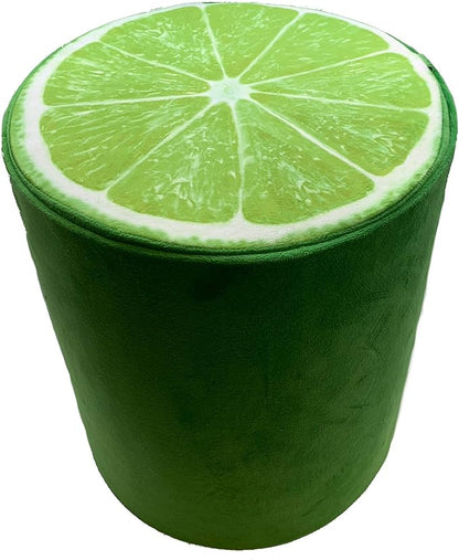 Storl Organizer Storage Stool for Toy and Cloth and Kids Stool (Lime, 12Wx13H)