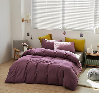 Purple Comforter Queen Grape Color Bedding Set 3 Pieces Comforter Set Lightweight Comforter Set Queen Breathable