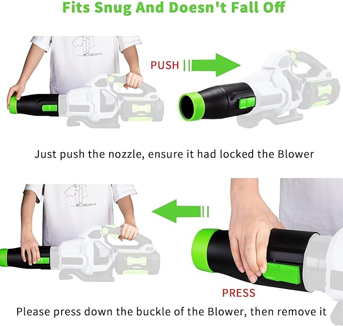 Car Drying Nozzle for EGO Leaf Blower Nozzle Work for 530 575 580 615 650 765 670- Bare Nozzle 1 Pack