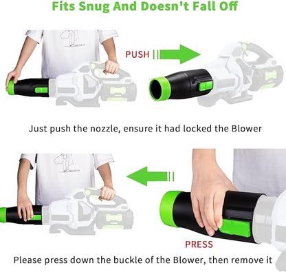 Car Drying Nozzle for EGO Leaf Blower Nozzle Work for 530 575 580 615 650 765 670- Bare Nozzle 1 Pack