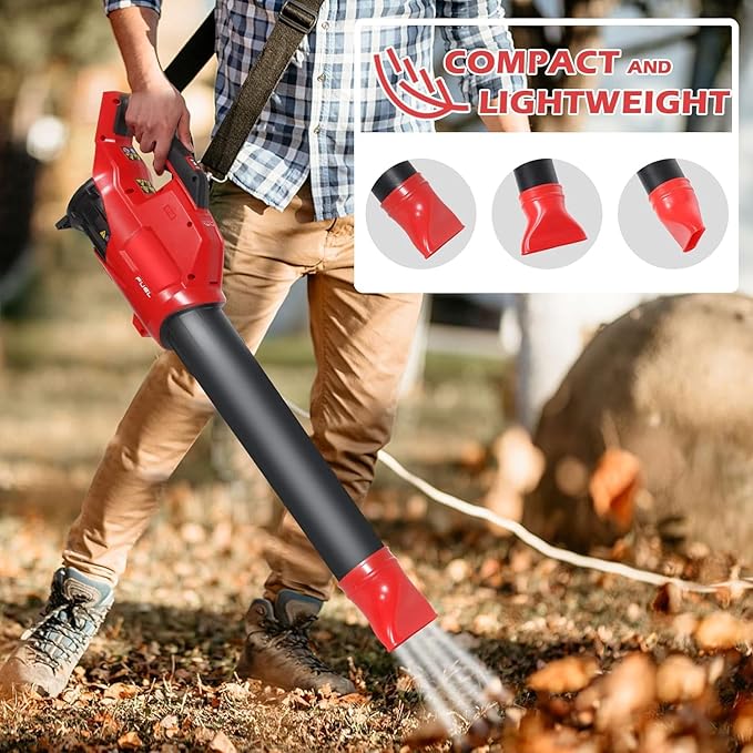 Flat Nozzle blower attachments fits for Milwaukee 2724-20 M18 Fuel Leaf Blower,Work for Milwaukee 2724-21 blower,Red(1 Pack, no Tool)