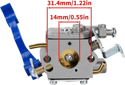 125BV Carburetor for Husqvarna 125B Blower 125BX 125BVX 590460102 545081811 Handheld Leaf Blower with 125B Tune UP Kit 545109601 Airbox Air Filter Cover 545112101 Air Filter Fuel Line Kit