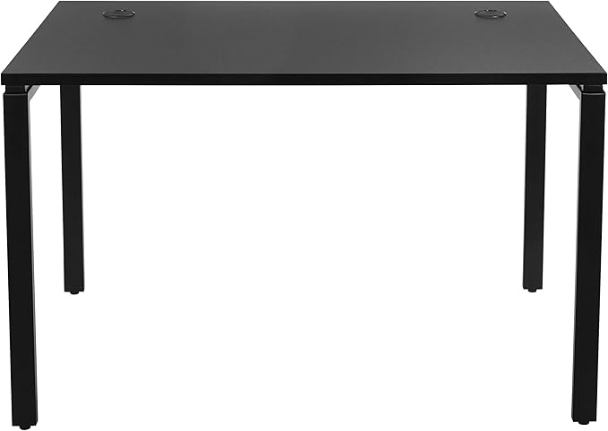 OSP Home Furnishings Prado Home Office Writing Desk, 48 Inches 30 Inches, 48-inches Wide x 30-inches High, Black