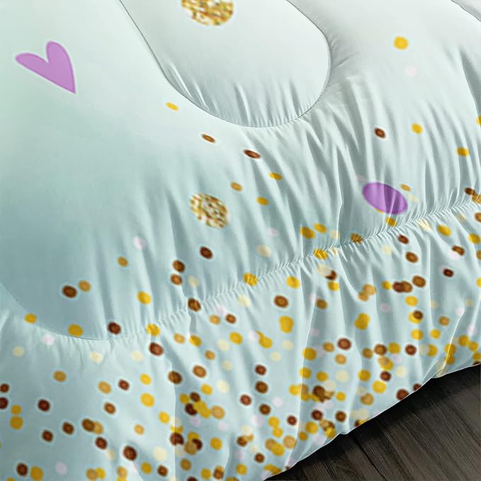 CVHOUSE Butterfly Bedding Set,Butterfly Comforter Twin,Butterfly Comforter Set for Girls Kids Teens,Butterflies Quilt Set with 1 Comforter and 2 Pillow Cases- 3 Piece
