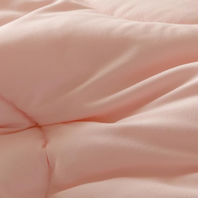Pink Flower Comforter Twin Pink Sunflower Print Bed Twin Comforter Set 3 Pieces Dark Pink Floral Comforter Set for Boys Girls Teens Bedroom Decor All Season Hotel Quality Comforter Set