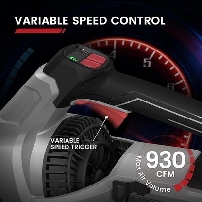 58V 930CFM Cordless Leaf Blower with 5.0AH Battery & Charger (LBL1493J)