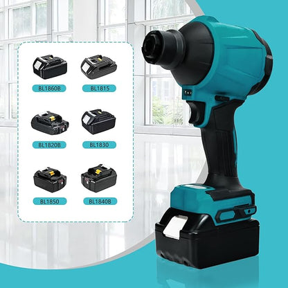 Compressed Air Duster Machine for Makita, Cordless Brushless Inflator Cleaner Duster Leaf Blower, for Cleaning dust, Hair,Inflating Swimming Pools and Inflatable beds, Vacuum Compression
