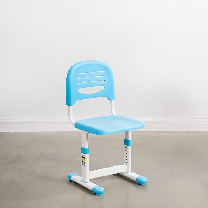 VIVO Height Adjustable Kids Desk Chair, Chair Only, Designed for Interactive Workstation, Universal Children's Ergonomic Seat, Blue, DESK-V201B-CH