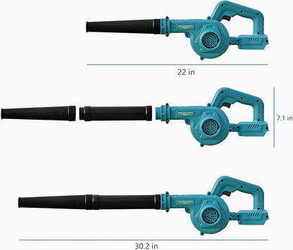 Yard Blowers Battery Powered Cordless Air Blower Battery Operated Blowers for Lawn Care Sopladora De Hojas Lawn Blower +Lengthen Tube(Naked Tool,No Battery Included)