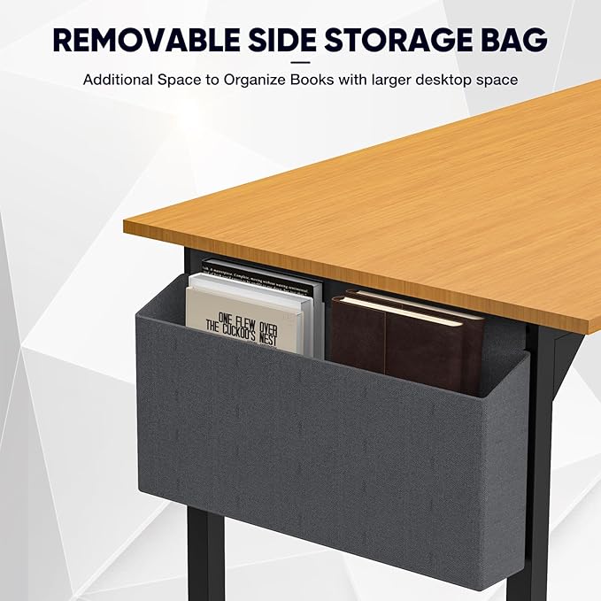DUMOS 32 Inch Office Small Computer Desk Modern Simple Style Writing Study Work Table for Home Bedroom - Wood