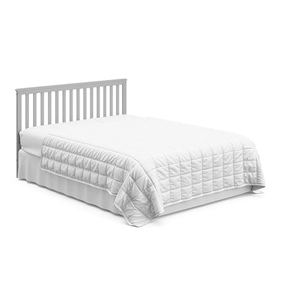 Storkcraft Hillcrest 4-in-1 Convertible Crib (Pebble Gray) - Converts to Daybed, Toddler Bed, and Full-Size Bed, Fits Standard Full-Size Crib Mattress, Adjustable Mattress Support Base
