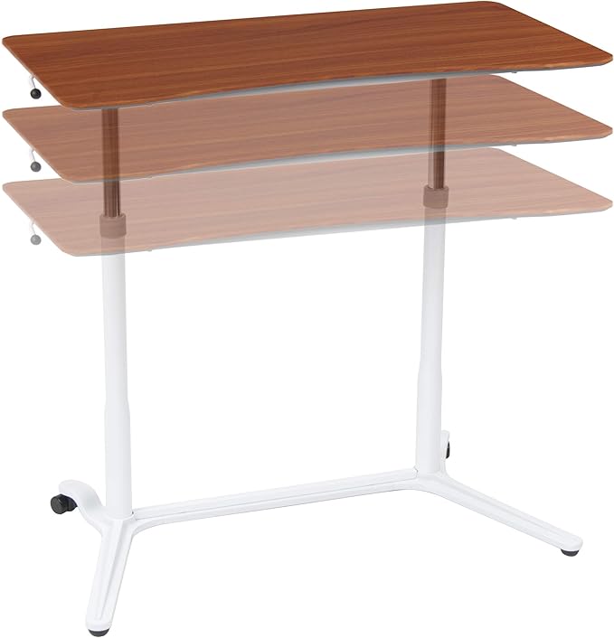 Calico Designs 51231 Sierra Height Adjustable Desk, White/Cherry, 37.5 Inch