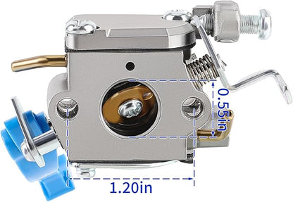 590460102 Carburetor for Husq 125B 125BX 125BVX Leaf Blower Trimmer for Zama C1Q-W37 Carb 545 08 18-11 581798001 545081811 545112101 with Air Filter Fuel Line Kit