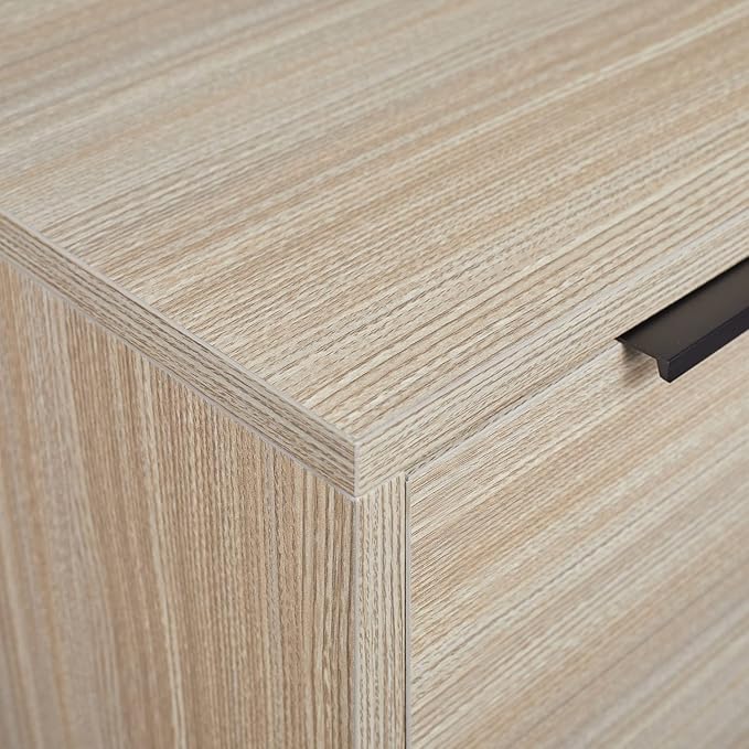 2 Drawer Wood File Cabinet,Vertical Wooden Storage Filing Cabinet for A4 or Letter Size,Under Desk Storage Cabinet for Home Office,Beige