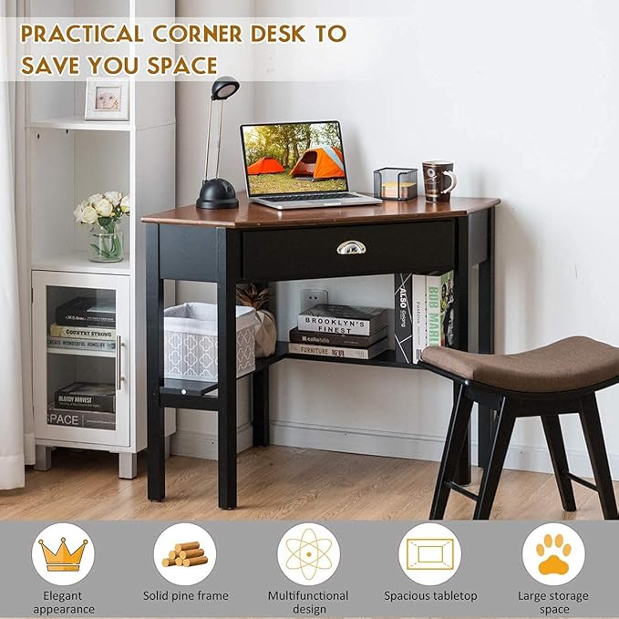 Corner Desk, Coffee
