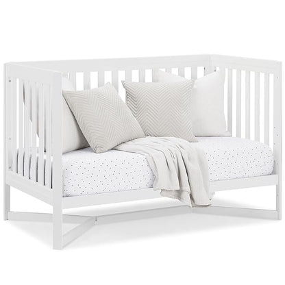 Delta Children Tribeca 4-in-1 Baby Convertible Crib, Bianca White