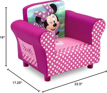 Delta Children Kids Character Upholstered Chair, Minnie Mouse