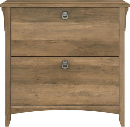 Bush SAF132RCP-03 Salinas 2-Drawer Lateral File Cabinet, Letter/Legal, Reclaimed Pine, 31.73-Inch