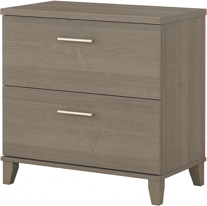 Bush Somerset Lateral File Cabinet, Ash Gray (WC81680)