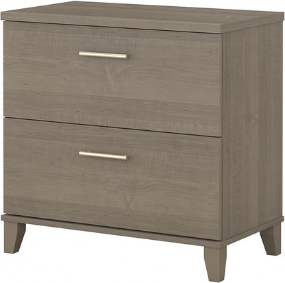 Bush Somerset Lateral File Cabinet, Ash Gray (WC81680)