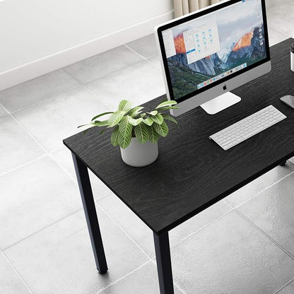 soges 47 inches Desk Computer Desk Home Office Table Writing Desk Study Table Computer Workstations Black GCP2AC3-120BK