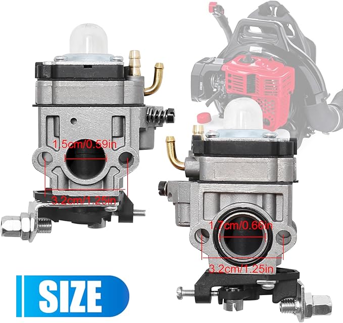 WYK-66 Carburetor with 544271501 Air Filter Replacement for RedMax Backpack Leaf Blower EB4300 EB4400 EB4401 EB431 EB7000 EB7001
