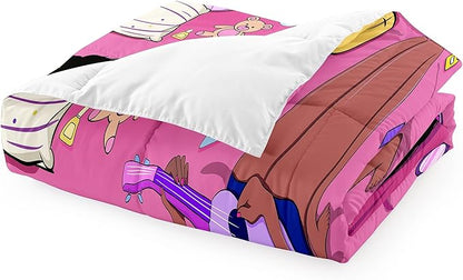Black Girl Magic Comforter Twin Set - African American Girls Twin Comforter Sets Black Girls Twin Bedding Sets for Bedroom Decor Pink Kids Twin Comforter, 1 Comforter+1 Pillowcase