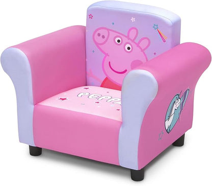 Delta Children Kids Character Upholstered Chair, Peppa Pig