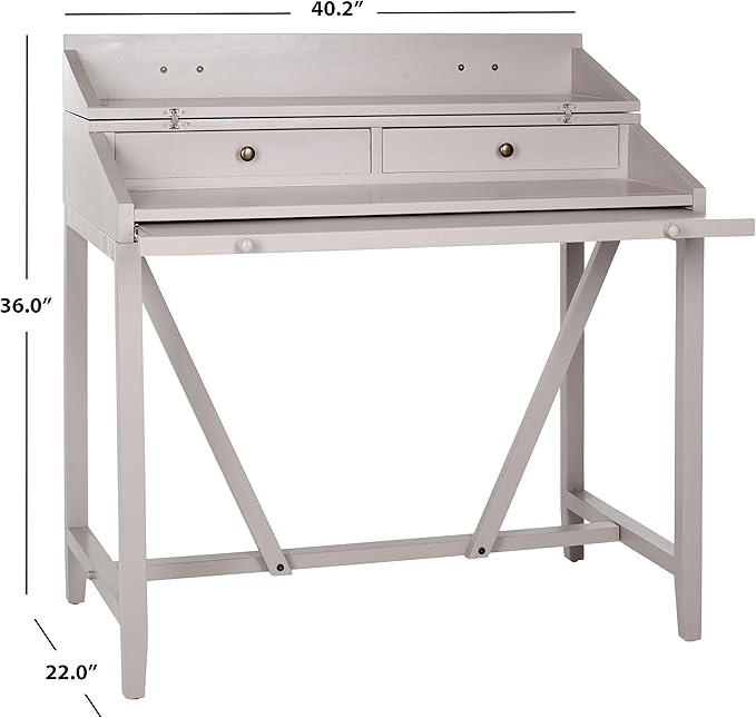 Safavieh American Homes Collection Wyatt Grey Writing Desk