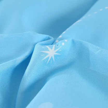 Wowelife Glitter Bedding Set Twin Comforter Set for Girls 5 Pieces Blue Galaxy Comforter Set Twin Bed Set Bed in a Bag with Sheets Comfortable and Breathable for Kids