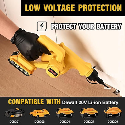Cordless Blower for DEWALT 20V Max Battery, 3-in-1 Handle Small Blower & Vacuum & Inflatable Compatible with DEWALT Battery by MKMKYEE (Battery Not Included)