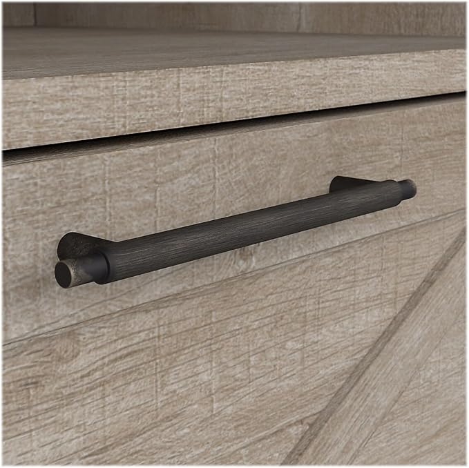 Bush Furniture Key West 1-Drawer Lateral File Cabinet, Letter/Legal, Washed Gray, 24-inch (KWF124WG-03)
