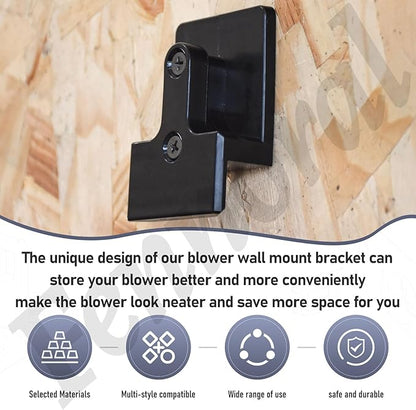 Blower Wall Mount/ Wall Mount Hanger for EGO Leaf Blower 765 CMF Power+ LB7654, Plastic Wall Holder Wall Bracket for Hanging Leaf Blower